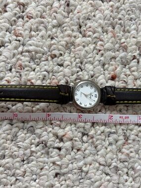 Vintage Peyote Bird Watch with Brown Leather Strap